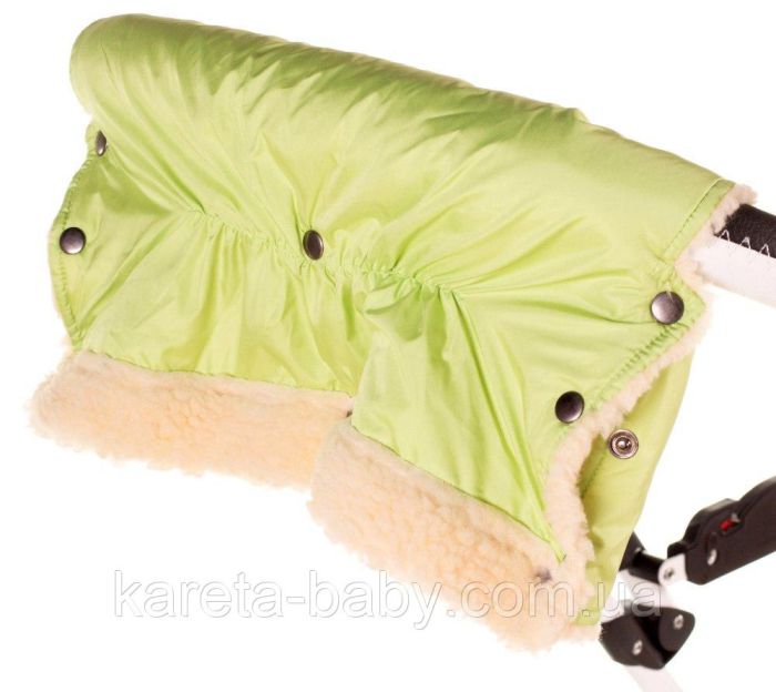 Муфта Умка M01 (тканина-плащівка) для рук на візок салатовий