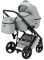Коляска 2 в 1 Bair Leo кожа 100% GN-45 светло-серый