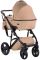 Коляска 2 в 1 Bair Leo кожа 100% GN-38 капучино