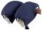 Рукавицы Babyroom на коляску  темно-синий (белый флис)
