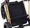 Коляска 2 в 1 Adamex Mimi Polar (Gold) Y836B черный (люрикс) - черная кожа (перфорация)