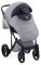 Коляска 2 в 1 Adamex Lucianо CR205 світло-сірий - чорна шкіра (видавлена крапка)