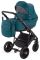 Коляска 2 в 1 Bair Bonita шкіра 100% B-15 морська хвиля