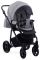 Коляска 2 в 1 Adamex Hybryd Plus BR205 светло-серый - черная кожа (выдавленная точка)