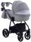 Коляска 2 в 1 Adamex Hybryd Plus BR204 светло-серый - серая кожа (выдавленная точка)