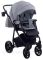 Коляска 2 в 1 Adamex Hybryd Plus BR204 светло-серый - серая кожа (выдавленная точка)