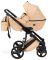 Коляска 2 в 1 Bair Leo шкіра 100% GN-44 бежевий Коляска 2 в 1 Bair Leo шкіра 100% GN-44 бежевий
