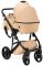 Коляска 2 в 1 Bair Leo шкіра 100% GN-44 бежевий Коляска 2 в 1 Bair Leo шкіра 100% GN-44 бежевий