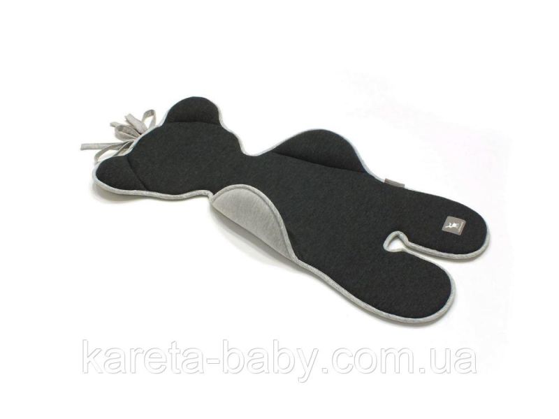 Матрац в коляску та автокрісло Cottonmoose Bear 583/115/49 graphite cotton jersey melange cotton