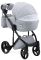 Коляска 2 в 1 Adamex Luciano Y3-CZ світло-сірий (чорна рама)