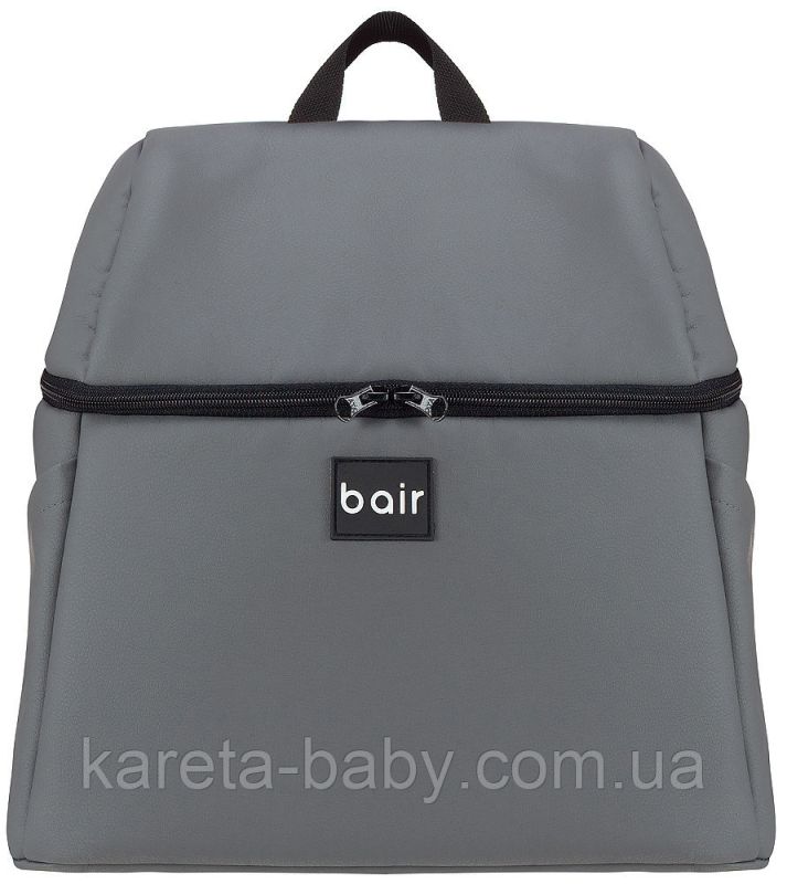 Коляска 2 в 1 Bair Leo кожа 100% GN-40 графит