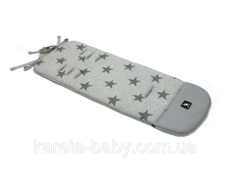 Матрас в коляску Cottonmoose Leather 590/28/49/106 gray star cotton jersey melange cotton jersey (серый меланж