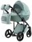 Коляска 2 в 1 Adamex Lucianо CR234 нефрит - нефрит кожа (выдавленная точка)