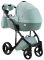 Коляска 2 в 1 Adamex Lucianо CR234 нефрит - нефрит кожа (выдавленная точка)