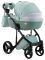 Коляска 2 в 1 Adamex Lucianо CR234 нефрит - нефрит кожа (выдавленная точка)