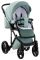 Коляска 2 в 1 Adamex Lucianо CR234 нефрит - нефрит кожа (выдавленная точка)