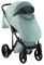 Коляска 2 в 1 Adamex Lucianо CR234 нефрит - нефрит кожа (выдавленная точка)