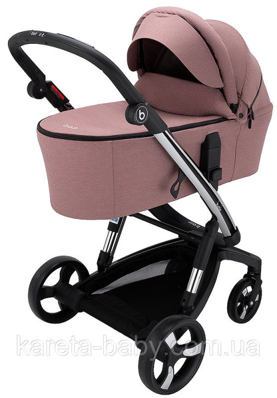 Коляска 2 в 1 Bair Electra B-touch system BE-04 dark pink (рожевий)