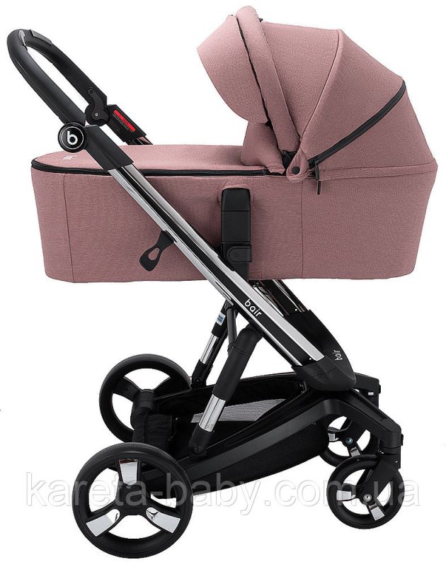 Коляска 2 в 1 Bair Electra B-touch system BE-04 dark pink (рожевий)