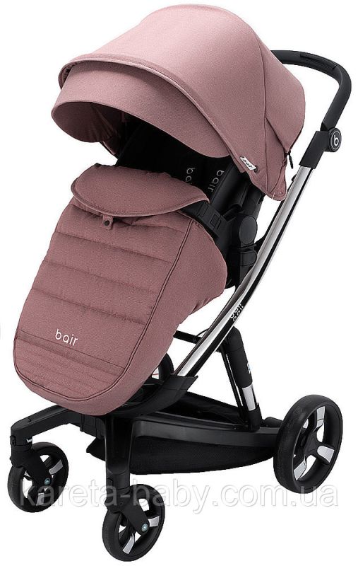 Коляска 2 в 1 Bair Electra B-touch system BE-04 dark pink (рожевий)