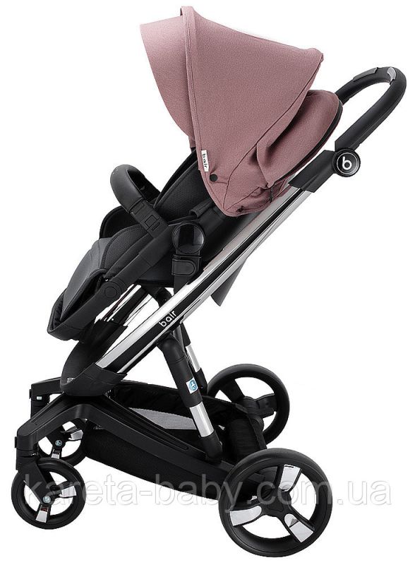 Коляска 2 в 1 Bair Electra B-touch system BE-04 dark pink (рожевий)