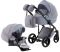 Коляска 2 в 1 Adamex Lucianо CR227 сірий льон - сіра шкіра (видавлена крапка)