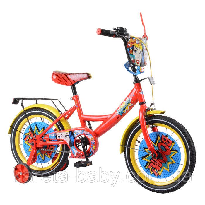 Велосипед TILLY Wonder 16" T-216219 red + yellow /1/