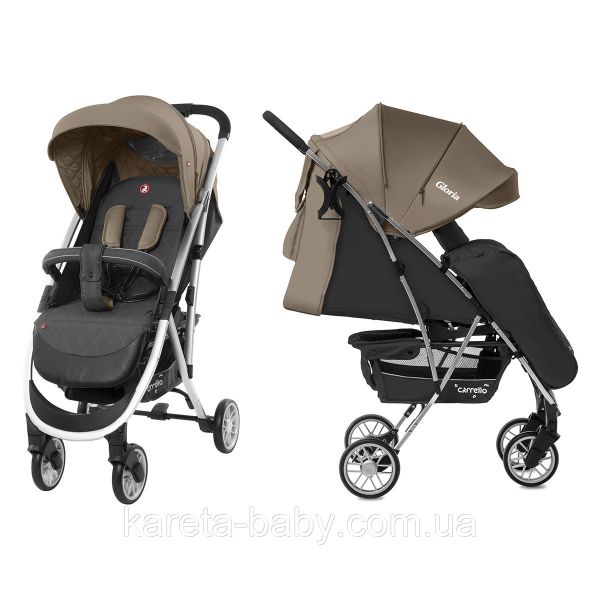 Коляска прогулянкова CARRELLO Gloria CRL-8506/1 Frost Beige + дощовик M