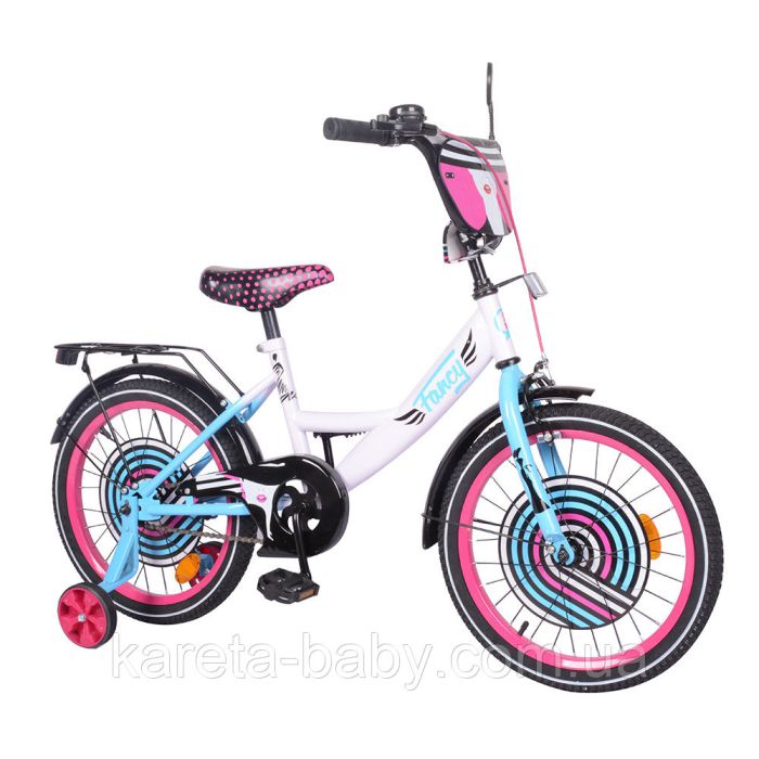 Велосипед TILLY Fancy 18" T-218214 white+pink+blue /1/
