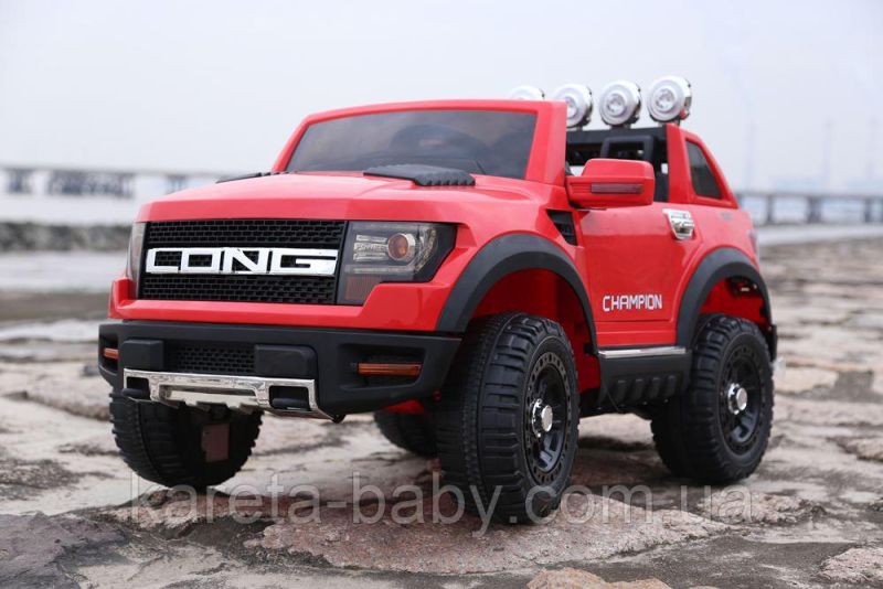 Електромобіль T-7819 EVA RED джип на Bluetooth 2.4G Р/У 12V7AH мотор 2*30W з MP3 121*76*73 /1/
