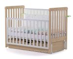 Детская кроватка CARRELLO Alba маятник с ящиком White-Beige