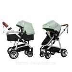 Коляска універсальна 2 в 1 CARRELLO Fortuna CRL-9001/1 Forest Green з матрацом + дощовик L /1/