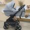 Коляска 2 в 1 Bair Leo кожа 100% GN-45 светло-серый