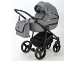 Коляска 2 в 1 Adamex Cortina Pro CP-235 графит на круглой раме