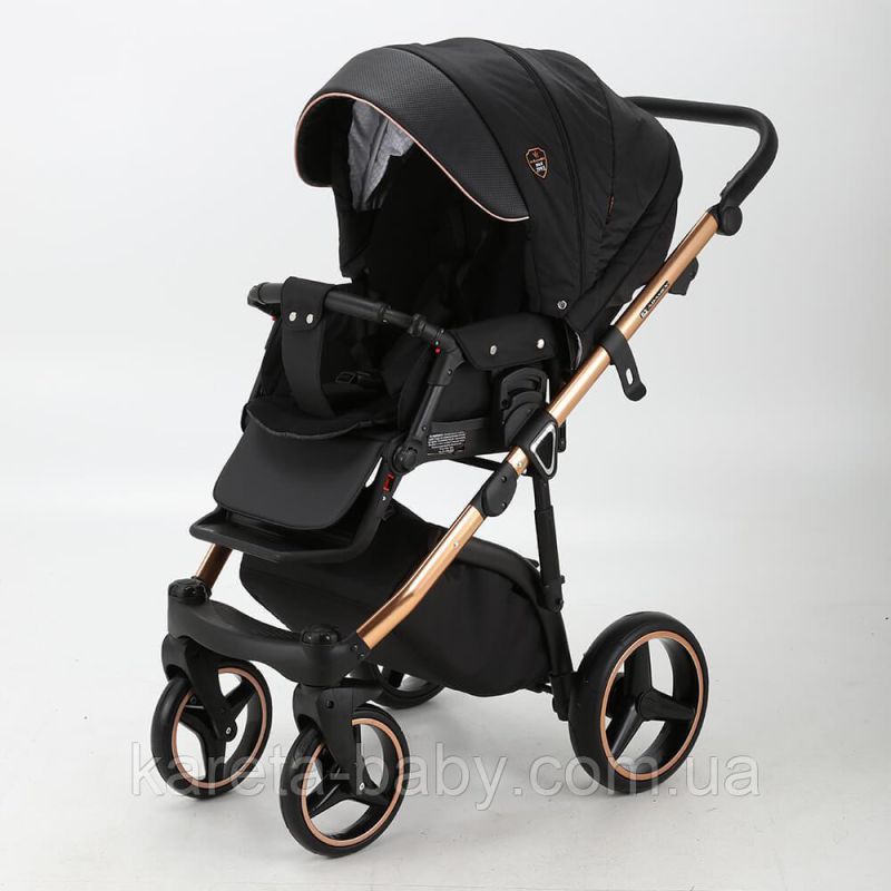 Коляска 2 в 1 Adamex Cortina CT-402 чорна