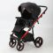Коляска 2 в 1 Adamex Cortina CT-403 черная+красная рама