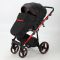 Коляска 2 в 1 Adamex Cortina CT-403 черная+красная рама