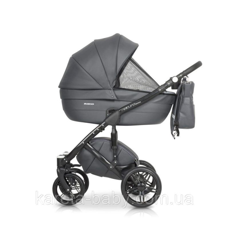 Коляска 2 в 1 Riko Naturo Ecco 04 Antracite