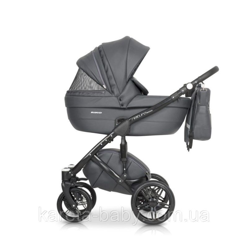 Коляска 2 в 1 Riko Naturo Ecco 04 Antracite