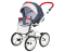 Коляска 2 в 1 Adamex Marcello R7 (малина+сірий)