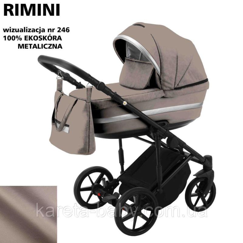 Коляска 2 в 1 Adamex Rimini ECO шкіра 100% RI-246
