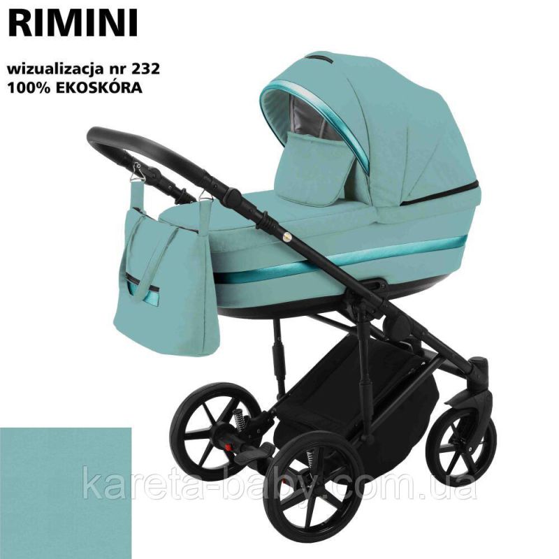 Коляска 2 в 1 Adamex Rimini ECO шкіра 100% RI-232