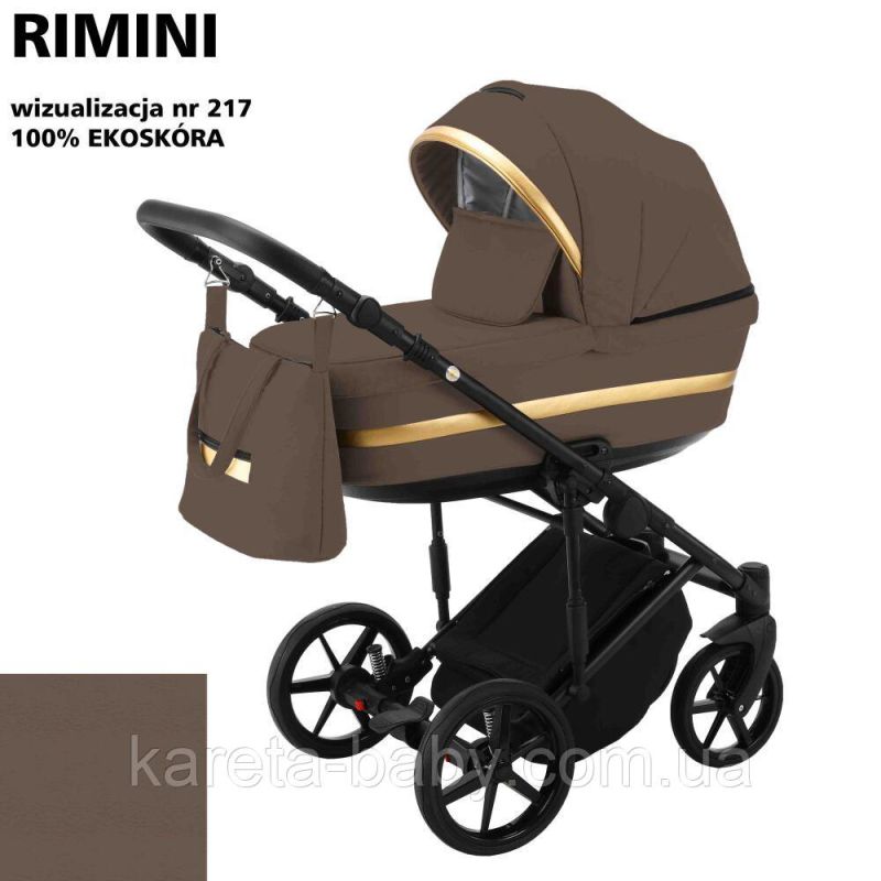 Коляска 2 в 1 Adamex Rimini ECO кожа 100% RI-217