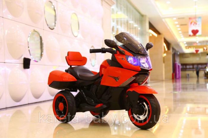 Електромобіль T-7224 RED мотоцикл 6V7AH мотор 2*20W з MP3 106*55*74 /1/