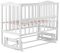 Ліжко Babyroom Зайченя ZL201 маятник, відкидний бік біле