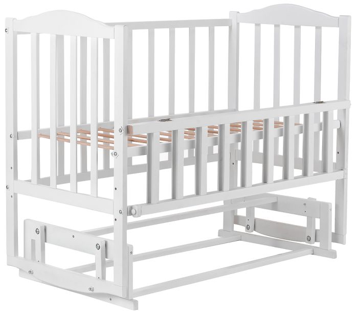 Ліжко Babyroom Зайченя ZL201 маятник, відкидний бік біле