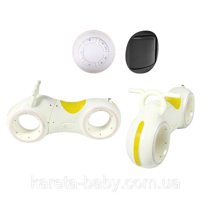 Біговел GS-0020 White/Yellow Bluetooth LED-підсвічування кор./1/