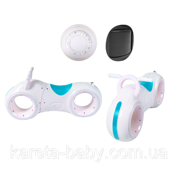 Беговел GS-0020 White/BlueBluetooth LED-подсветка кор./1/ Беговел GS-0020 White/BlueBluetooth LED-подсветка кор./1/