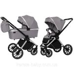 Коляска 2 в 1 CARRELLO Optima CRL-6503 Mirror Grey в льне
