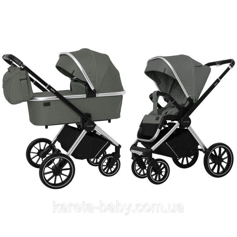 Коляска 2 в 1 CARRELLO Optima CRL-6503 Nordic Green в льне